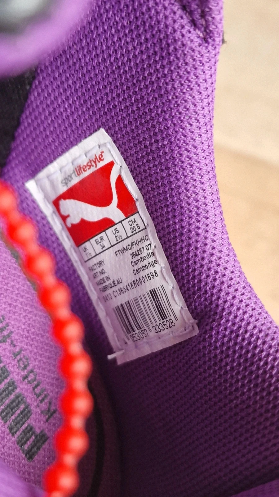 Baskets Puma 34 fille – neuves avec étiquette – école / sport
(Voir photos) – photo 4